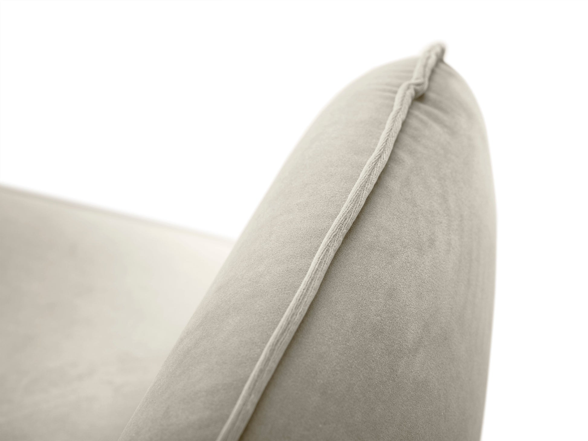 Atzveltnes krēsls Cosmopolitan Design Vienna samta 97x94x95 cm bēšs - N1 Home