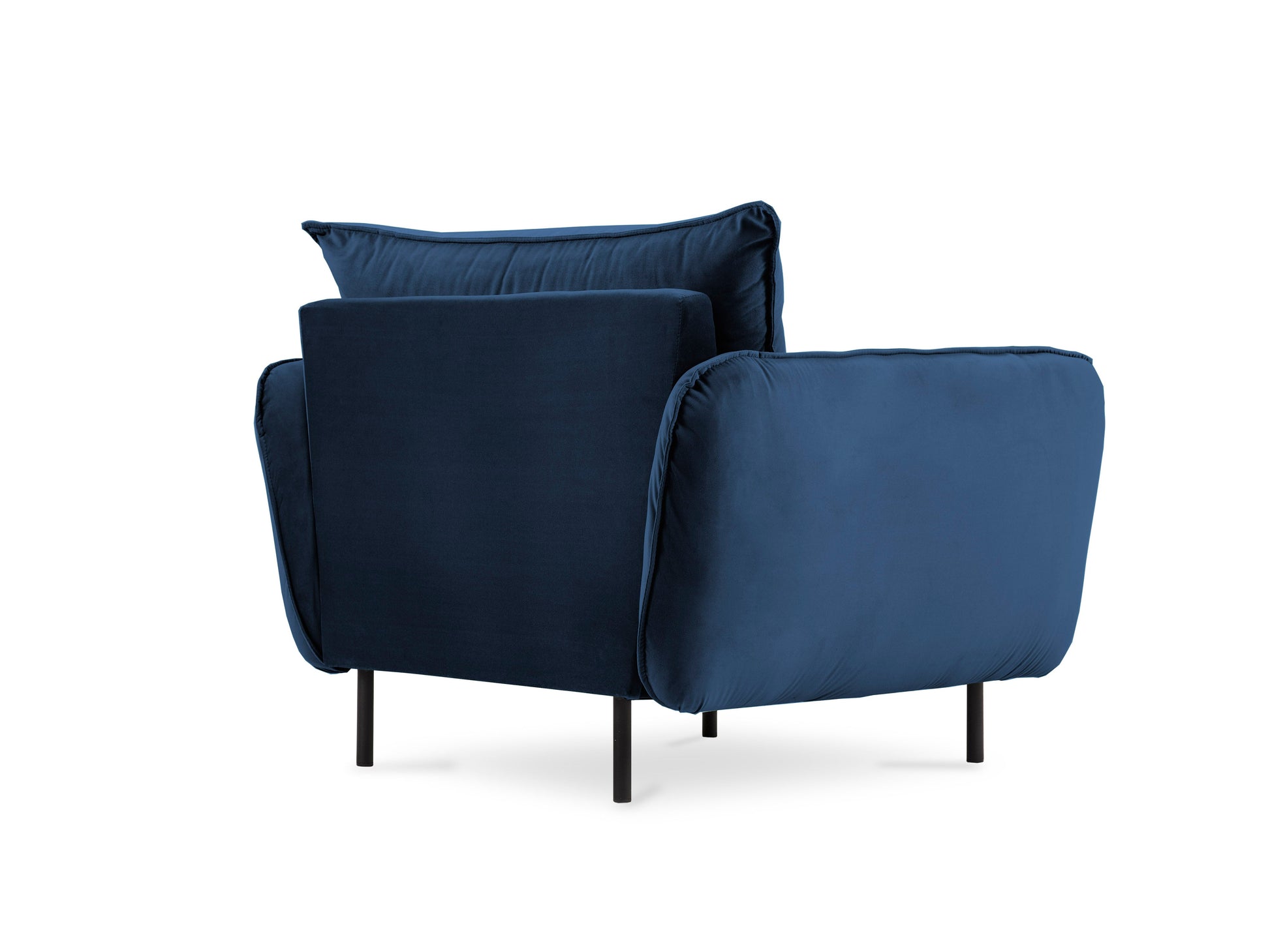 Atzveltnes krēsls Cosmopolitan Design Vienna samta 97x94x95 cm zils - N1 Home