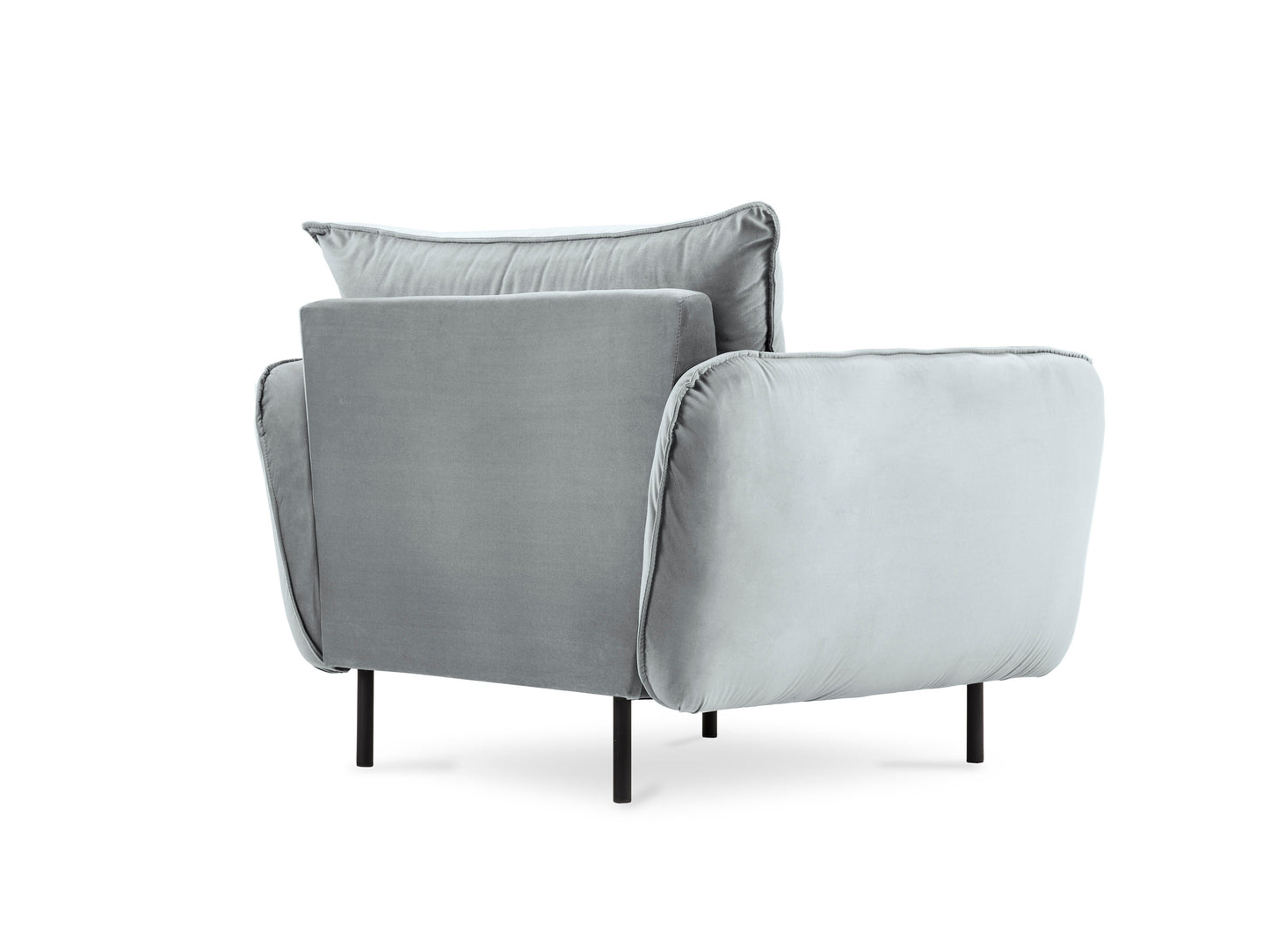 Atzveltnes krēsls Cosmopolitan Design Vienna samta 97x94x95 cm gaiši pelēks - N1 Home