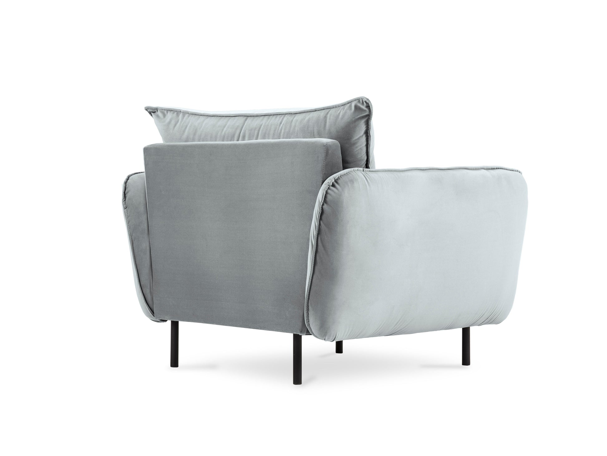 Atzveltnes krēsls Cosmopolitan Design Vienna samta 97x94x95 cm gaiši pelēks - N1 Home