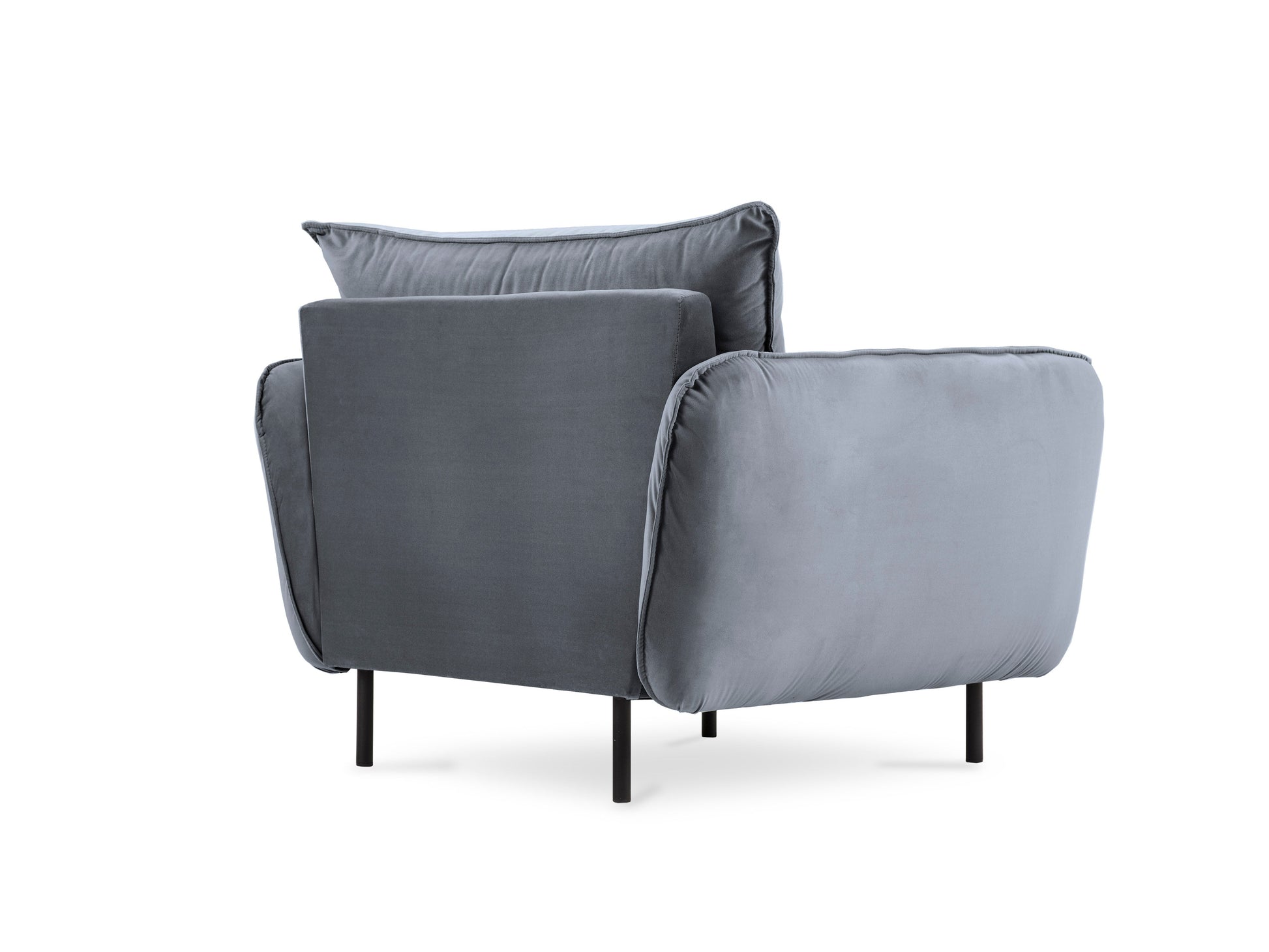 Atzveltnes krēsls Cosmopolitan Design Vienna samta 97x94x95 cm pelēks - N1 Home