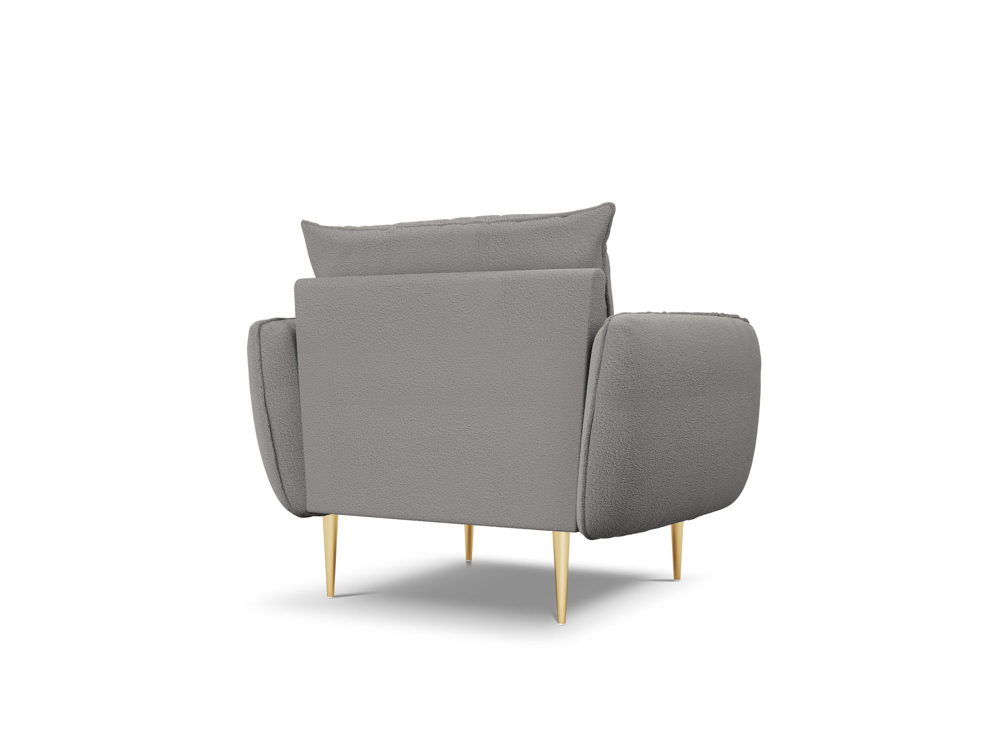 Atzveltnes krēsls Cosmopolitan Design Vienna bukle 97x94x95 cm pelēks - N1 Home