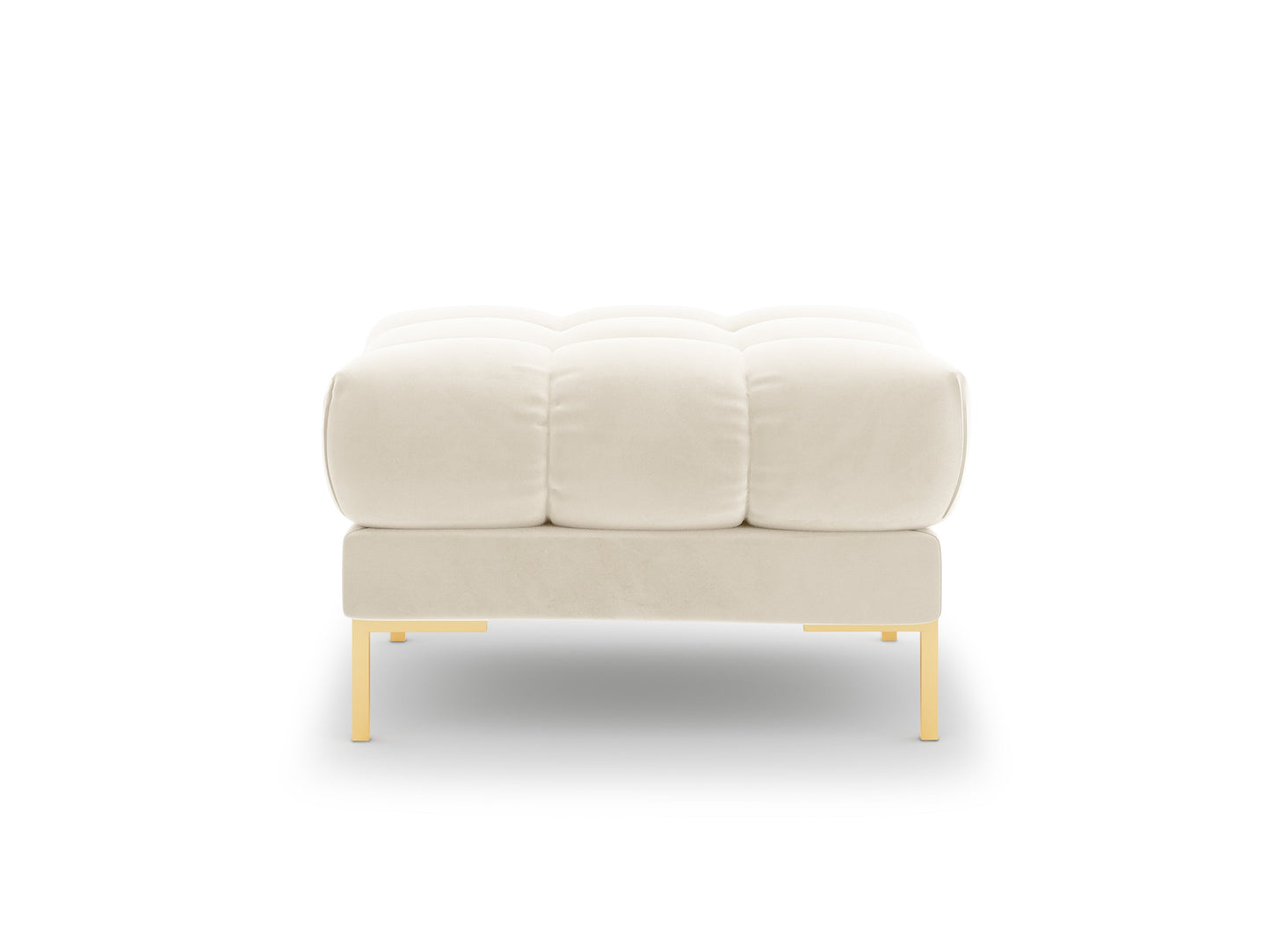 Pufs Cosmopolitan Design Bali 60x60x41 cm zelts/krēms - N1 Home