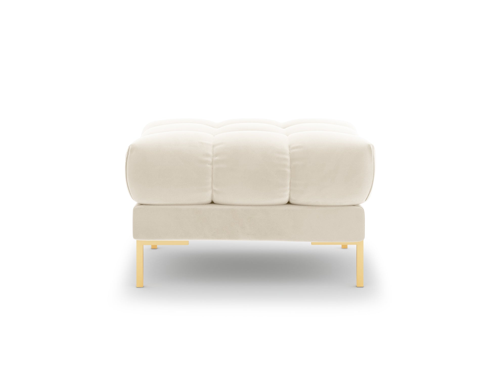 Pufs Cosmopolitan Design Bali 60x60x41 cm zelts/krēms - N1 Home