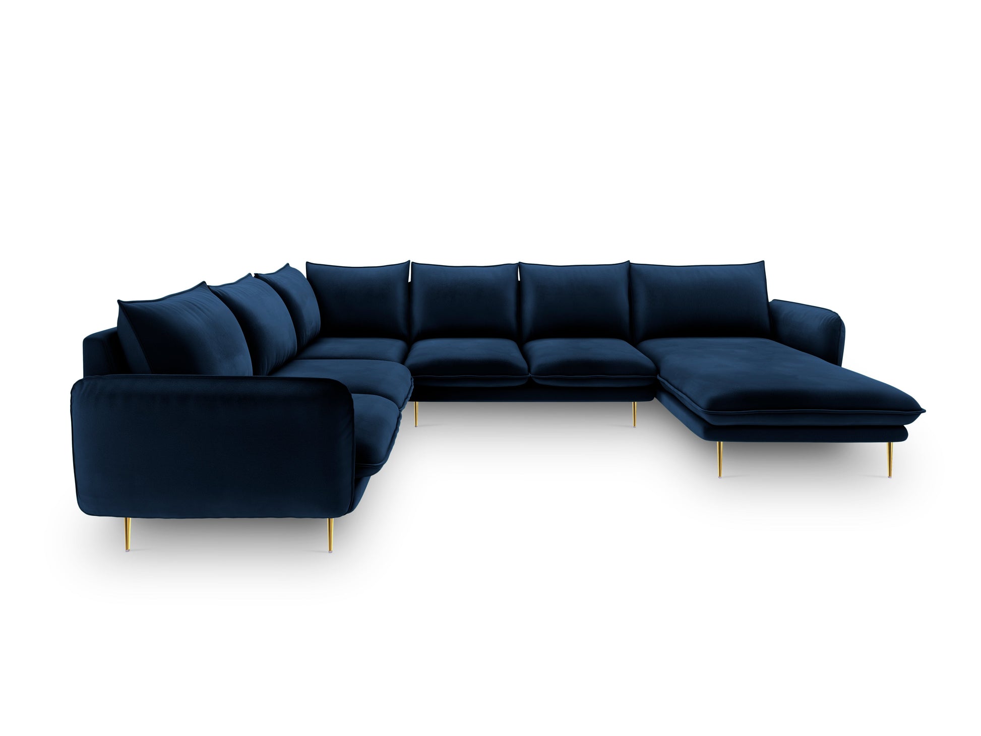 Dīvāns Cosmopolitan Design Vienna samta 330x235x95 cm tumši zils - N1 Home