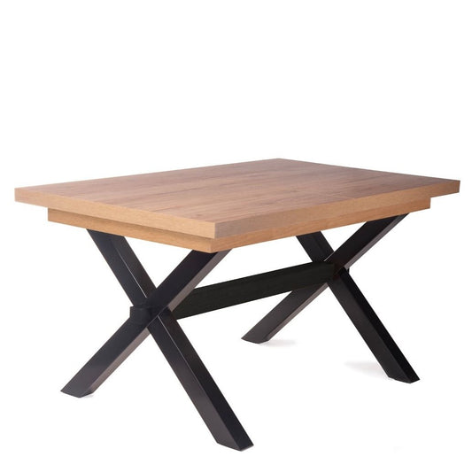 CROSS galds Pagarināmais galds melns + catania 145-185x85x77 cm