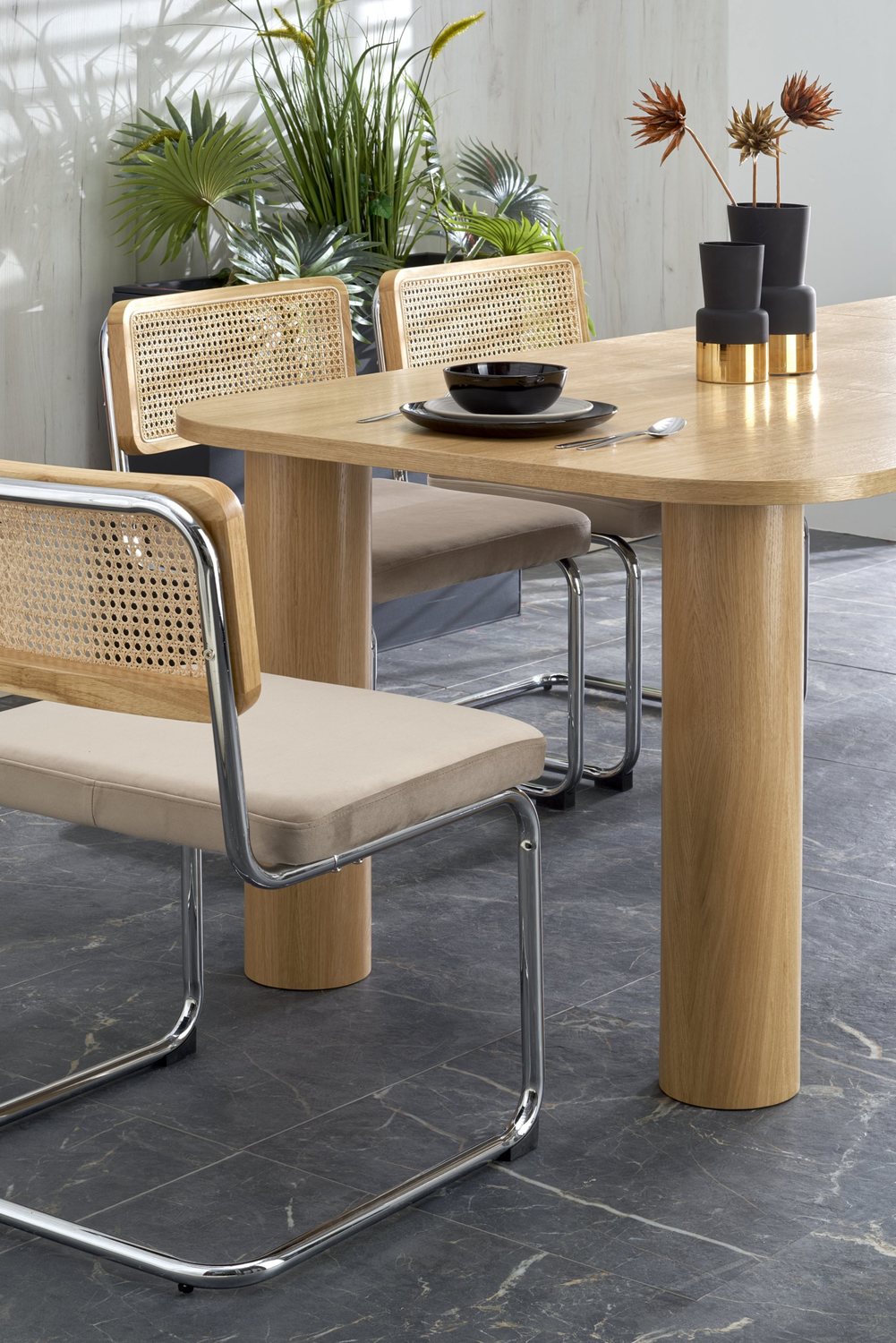 ELF taisnstura pagaldams galds 160-240/100 natural ook