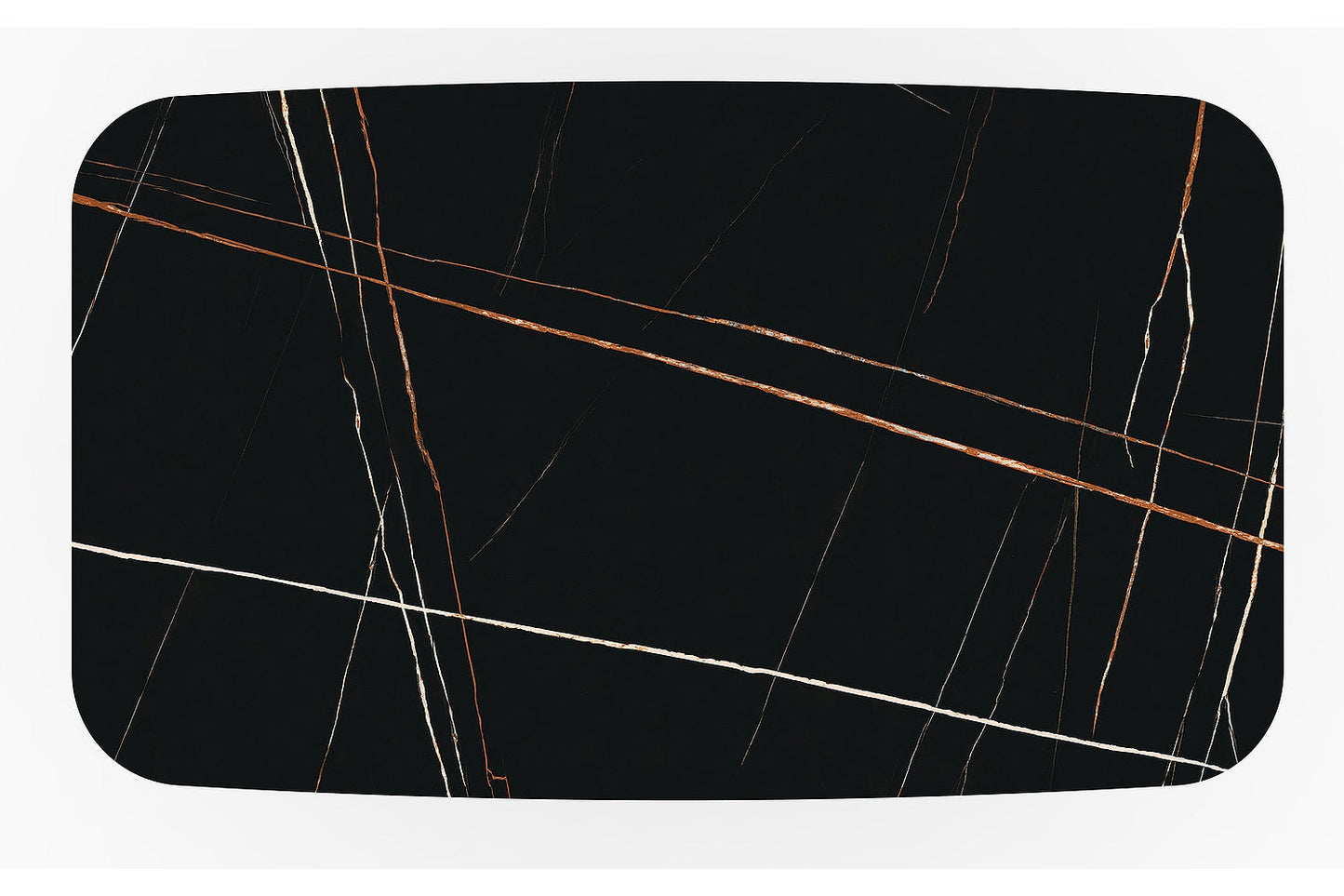 Galds AVG II keramika, melns matēts 95x160-240 cm
