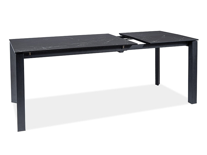 Galds Metropol black 80x120-180 cm