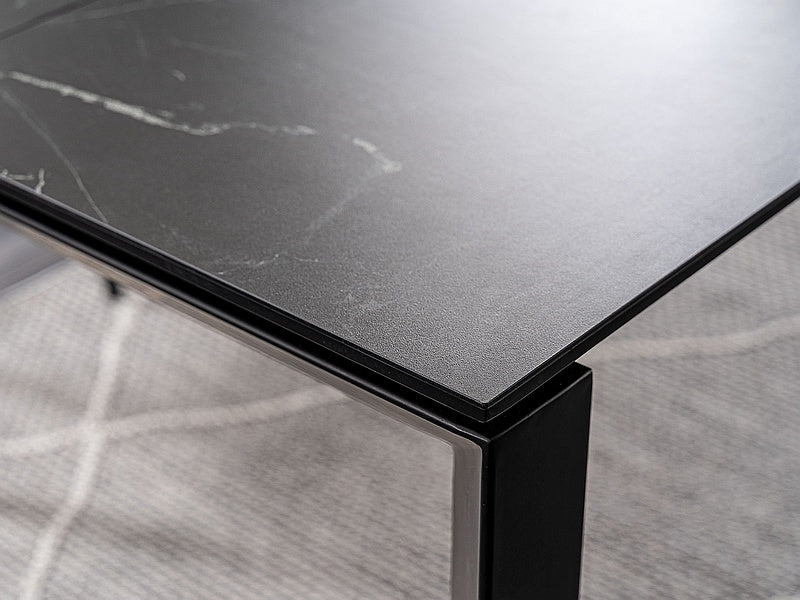 Galds Metropol black 80x120-180 cm
