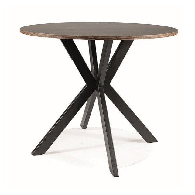 Galds TL II riekstkoks, melns 90x90 cm