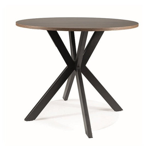 Galds TL II riekstkoks, melns 90x90 cm