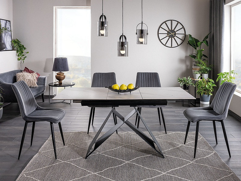 Galds Westin SC, marmora efekts 80x120-160 cm