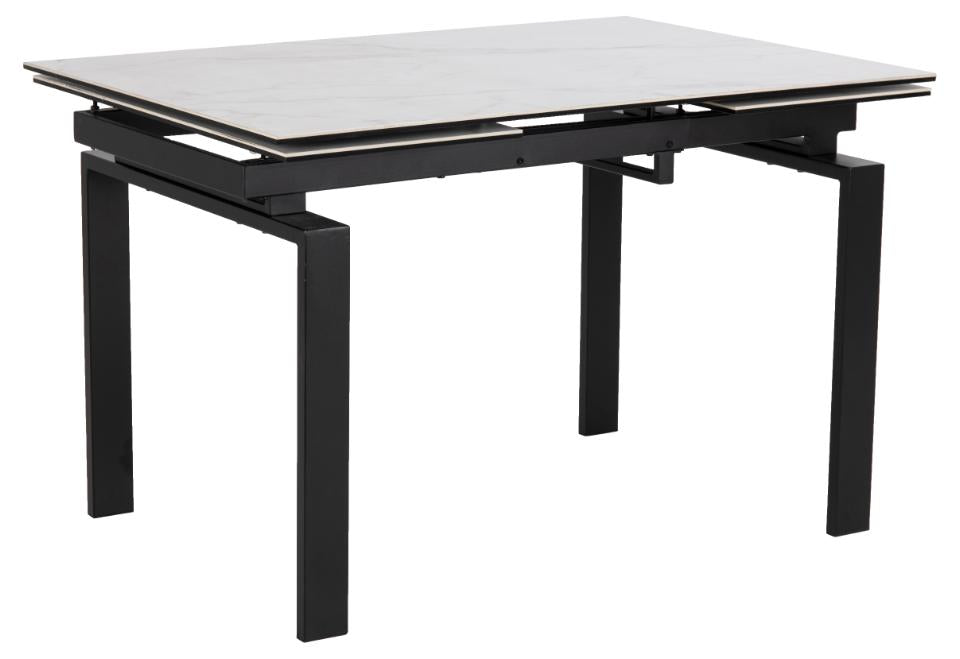 HUDDER taisnstūrveida pusdienu galds alta Akranes neapstrādāta keramika 120/200x85x76 cm