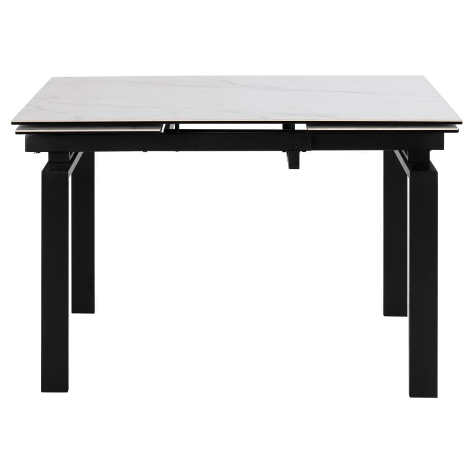 HUDDER taisnstūrveida pusdienu galds alta Akranes neapstrādāta keramika 120/200x85x76 cm