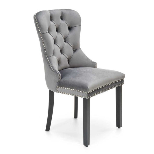 KR melns/krēsli: pelēks 54/60/100/53 cm