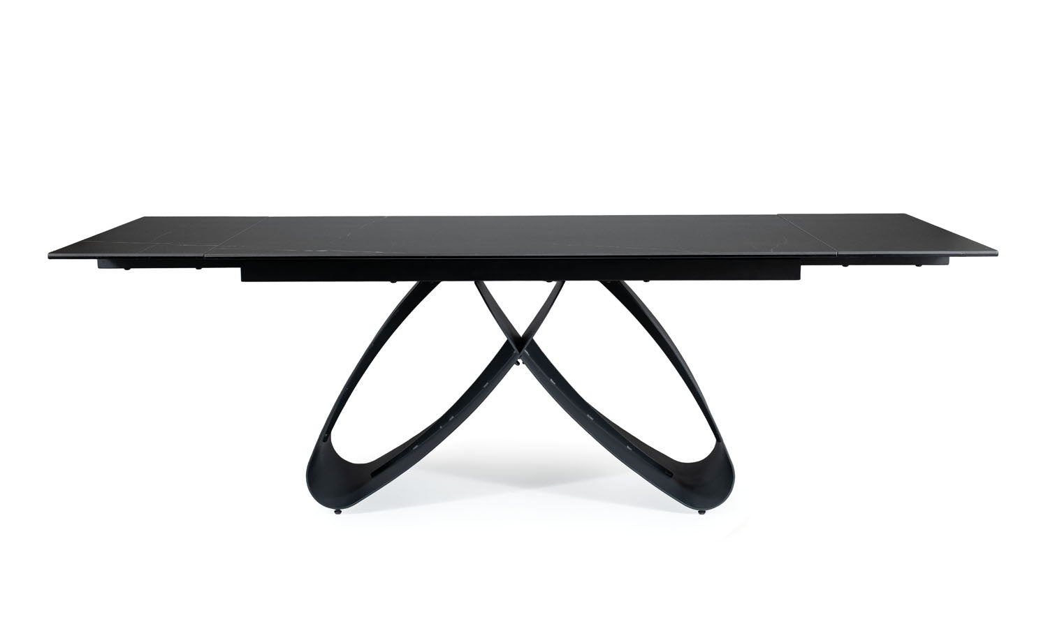 Keramikas galds Samanta, melns matēts 90x160-240 cm
