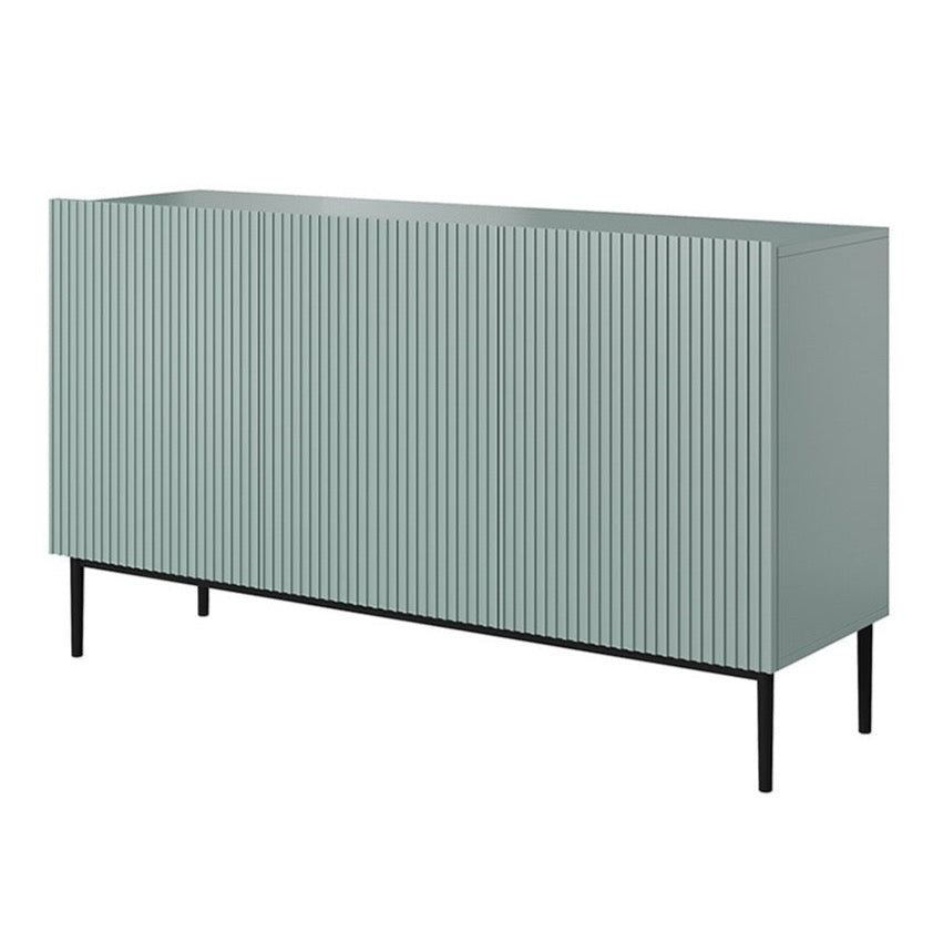 Kumode AUSTIN melnas kājas 150/85/45 debesjums zils