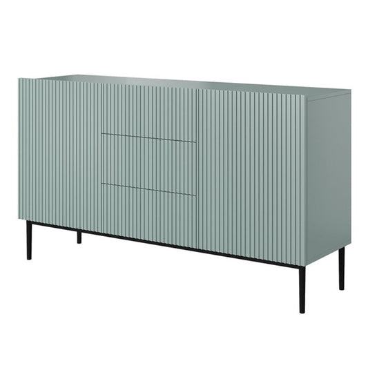 Kumode AUSTIN melnas kājas 150/85/45 debesjums zils