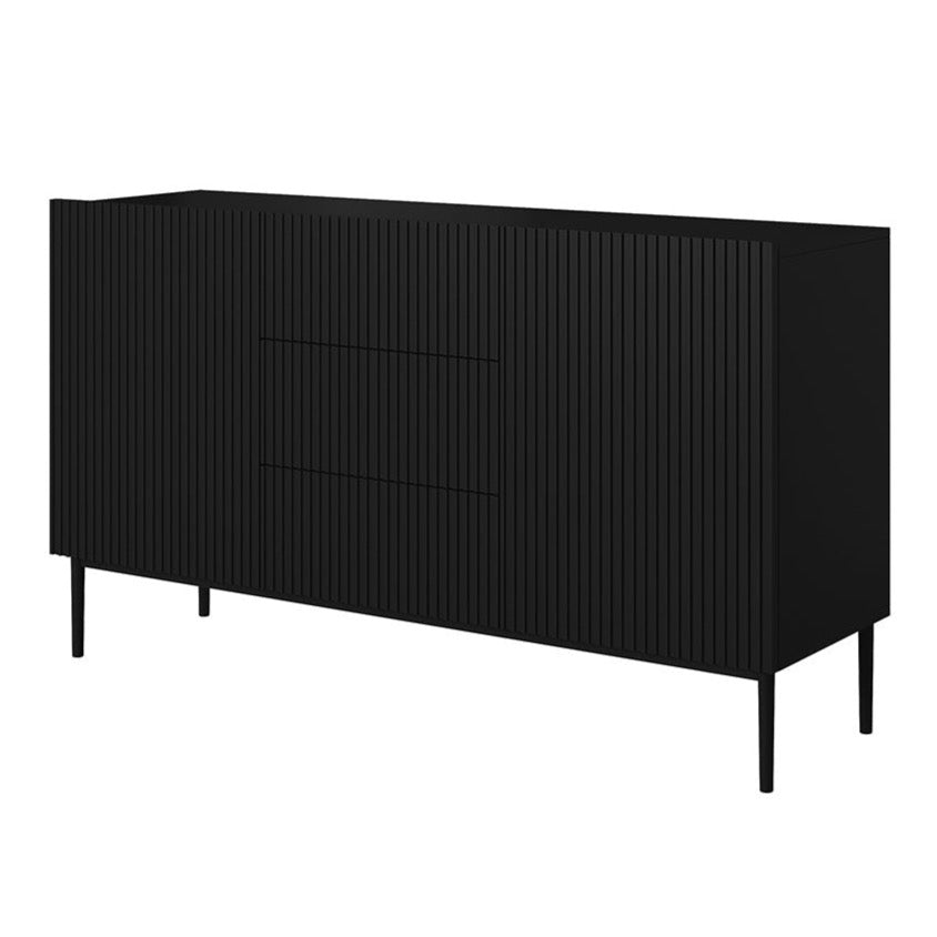 Kumode AUSTIN melnas kājas 150/85/45 melns