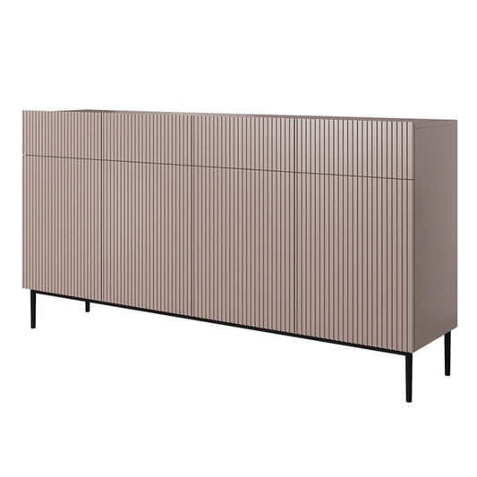 Kumode AUSTIN melnas kājas 200/105/45 antik rozā