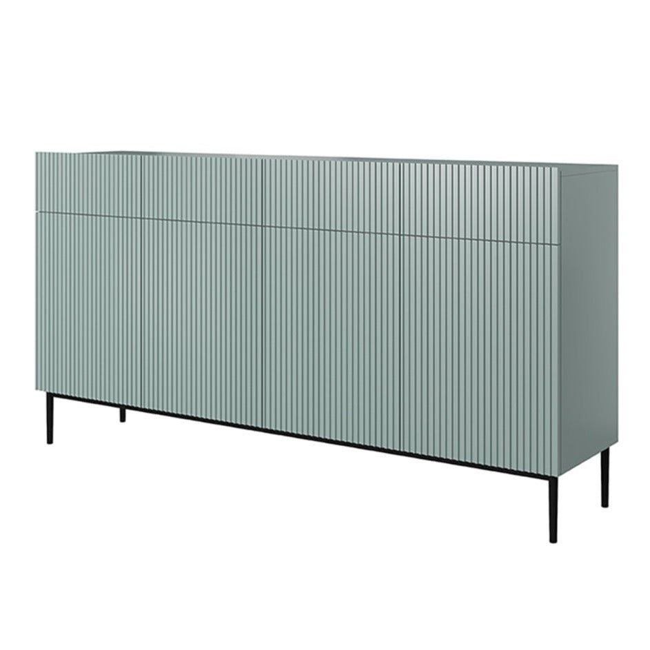 Kumode AUSTIN melnas kājas 200/105/45 debesjums zils