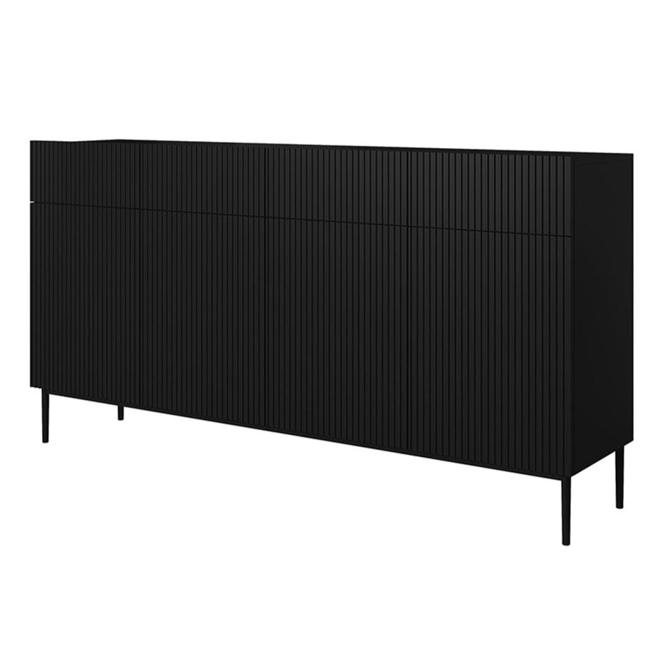 Kumode AUSTIN melnas kājas 200/105/45 melns