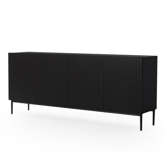 Kumode AUSTIN melnas kājas 200/85/45 melns