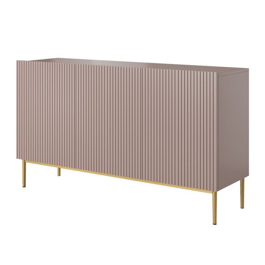 Kumode AUSTIN zelta kājas 150/85/45 antik rozā