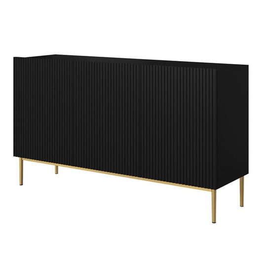 Kumode AUSTIN zelta kājas 150/85/45 melns
