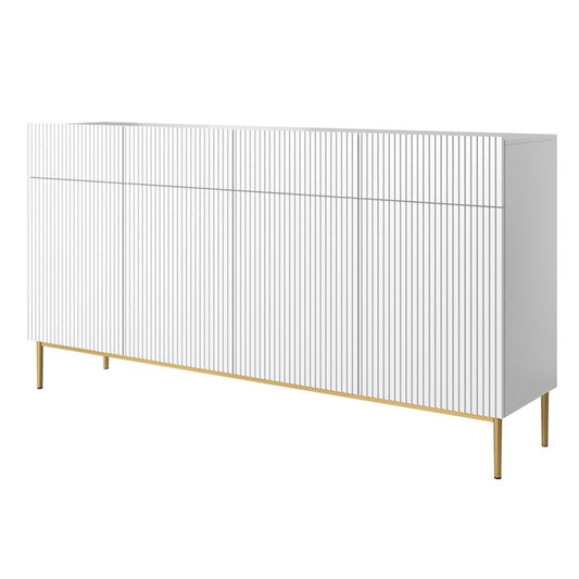 Kumode AUSTIN zelta kājas 200/105/45 balts