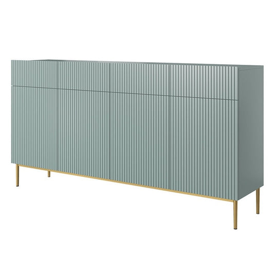 Kumode AUSTIN zelta kājas 200/105/45 debesjums zils
