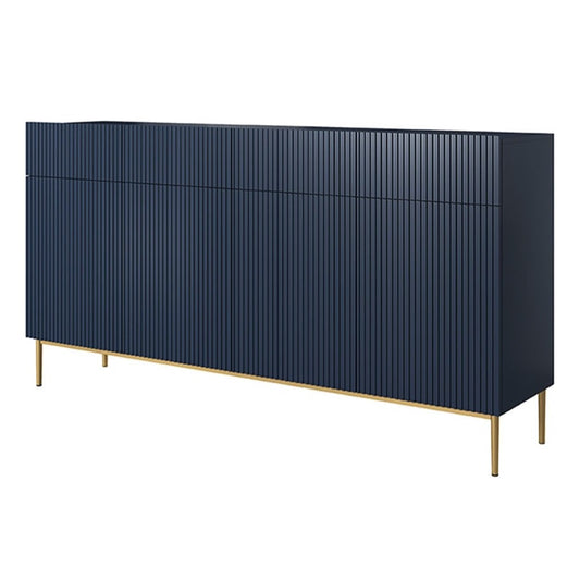 Kumode AUSTIN zelta kājas 200/105/45 zils