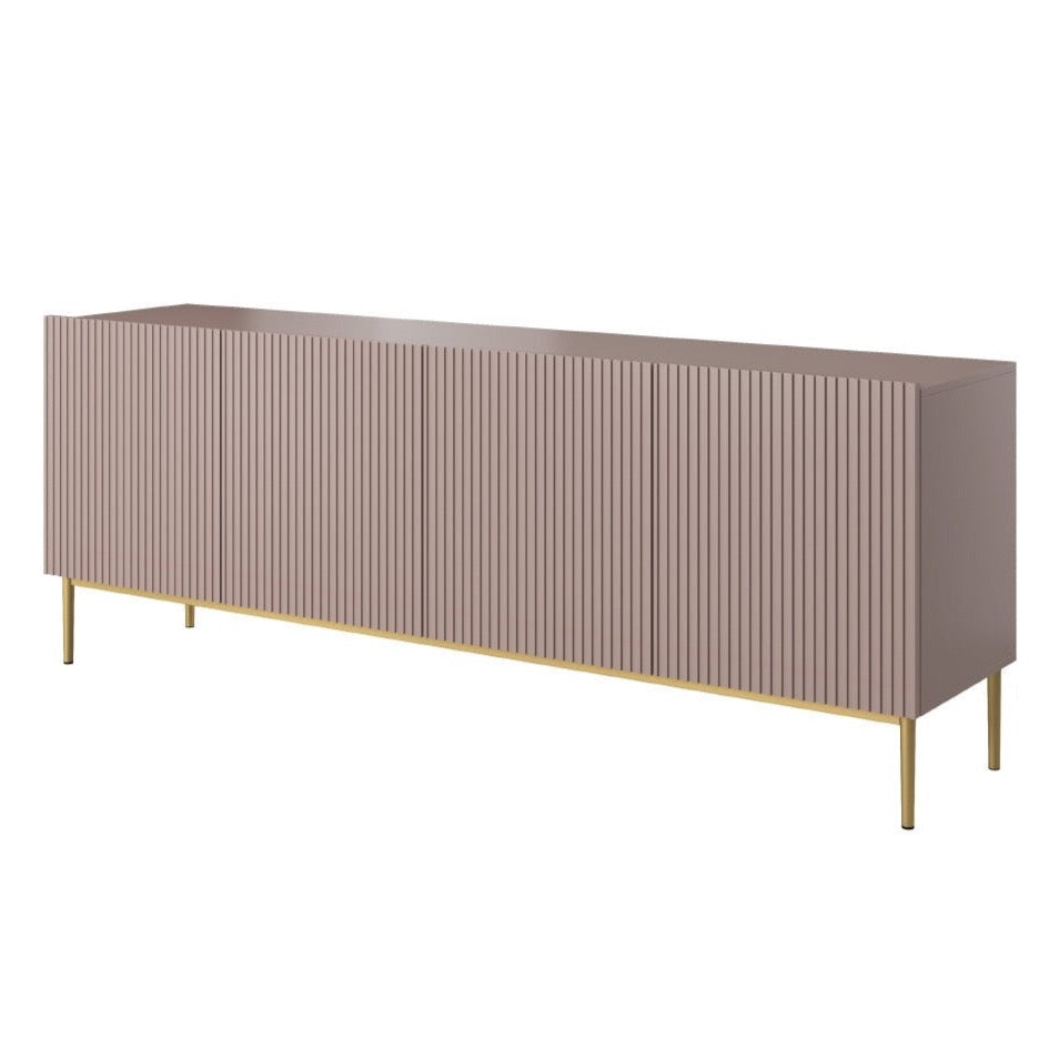 Kumode AUSTIN zelta kājas 200/85/45 antik rozā