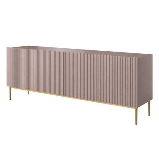 Kumode AUSTIN zelta kājas 200/85/45 antik rozā