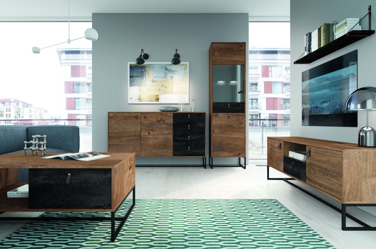 Kumode DARK ozols Ribbeck 103x89x39 cm