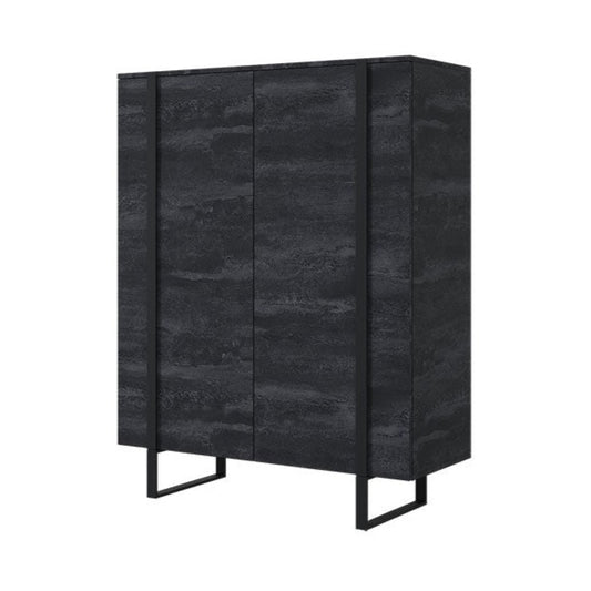 Kumode VECA 120/152/45 melns/ ogļu