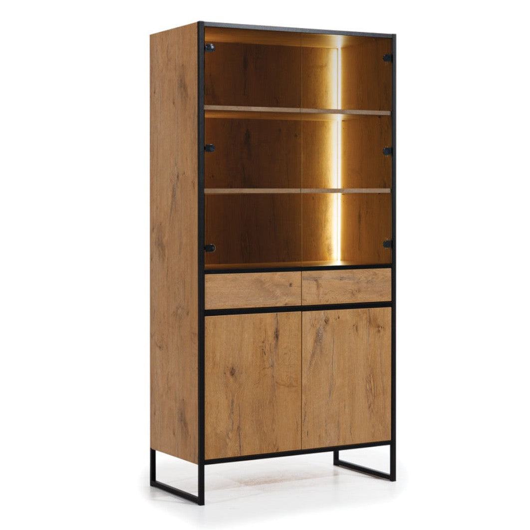 Vitrīnas skapis LOK kolekcja 90/47/185 cm - N1 Home