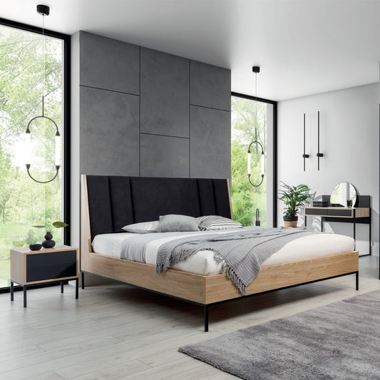 Gulta ar/bez konteineru BLACK HUB 140/160/180 x 200 cm - N1 Home