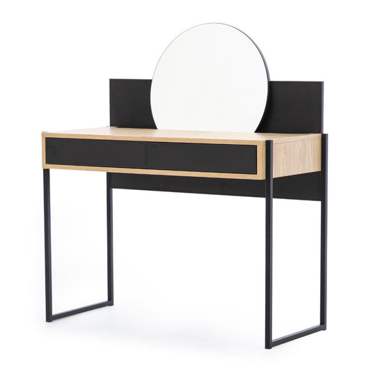 Tualetes galdiņš ar spoguli BLACK HUB 104/48/118 cm - N1 Home