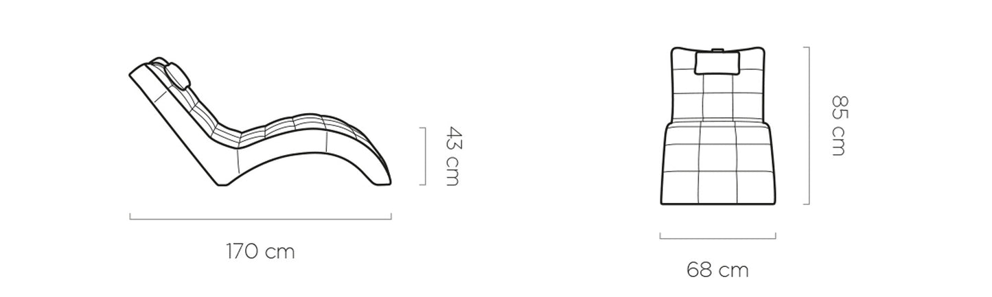 Kušete LOFT 170/68/85 cm