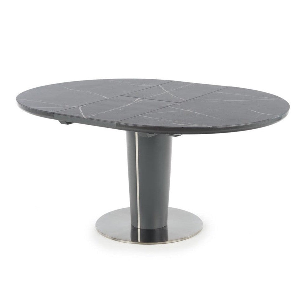 RC pelnu pelēka marmora palīgājams galds 120-160/120/76 cm