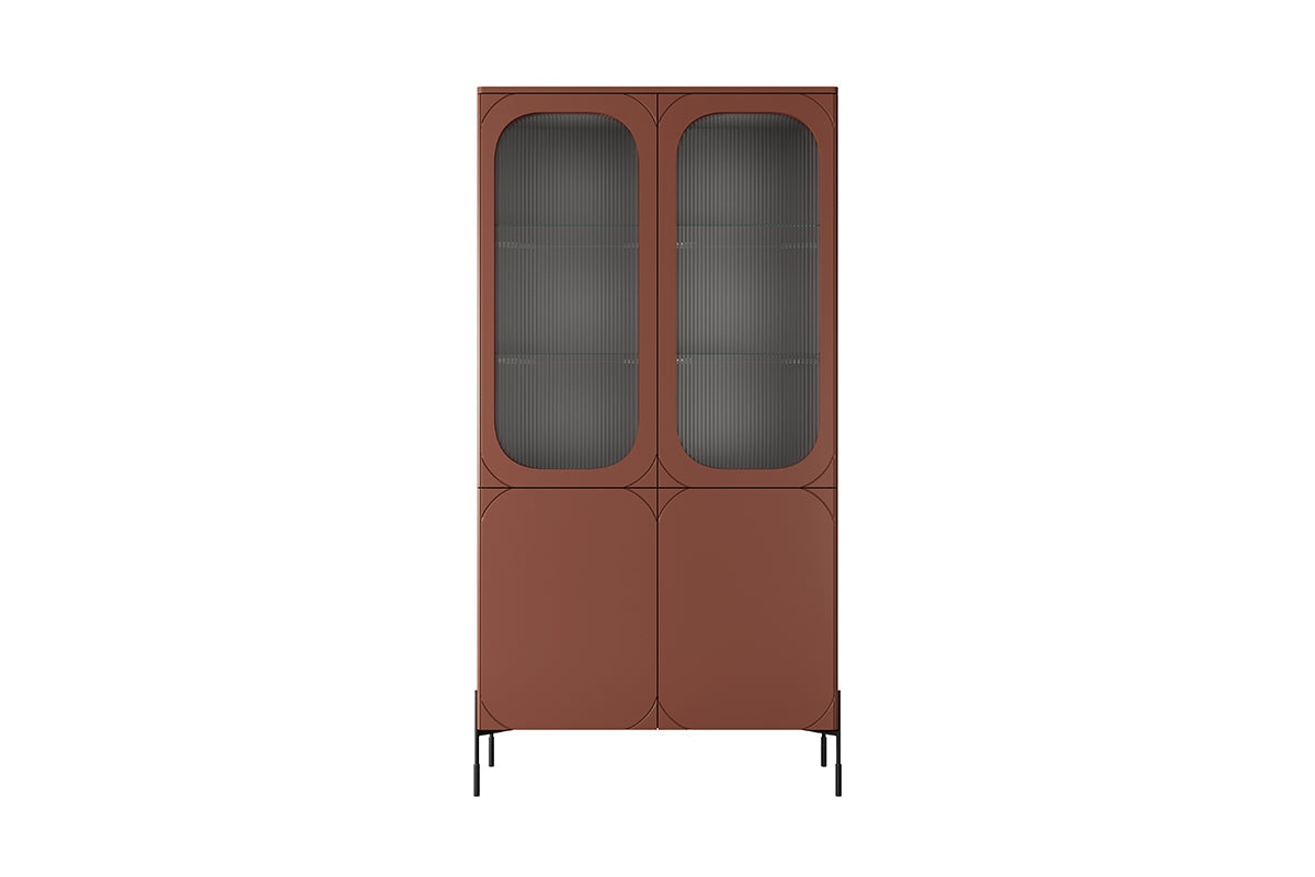 Vitrīnas skapis BARI 104/200/45 terrakota
