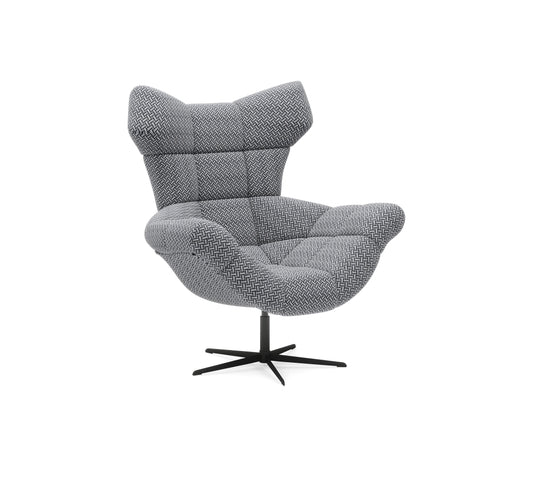 Krēsls SINS 119/103/84 cm melns/balts