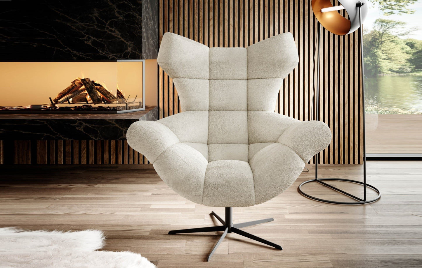Krēsls SINS 119/103/84 cm balts
