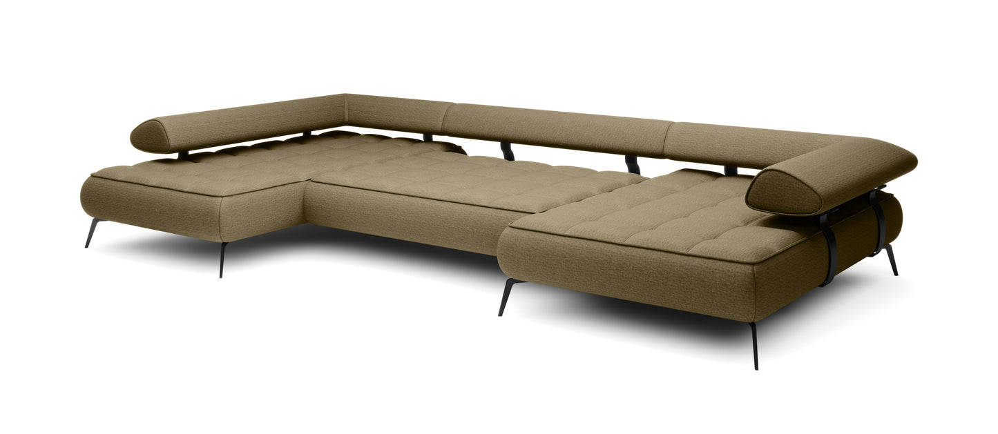 Dīvāns SFERA XL 385/193/224 cm zaļš