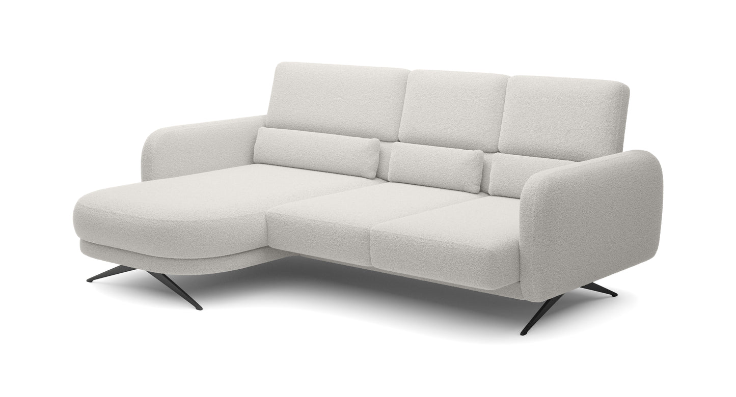 Dīvānu ALLURE 260/177/111 balts