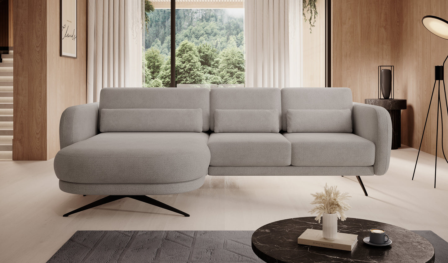 Dīvāns ALLURE 260/177/111 krēms
