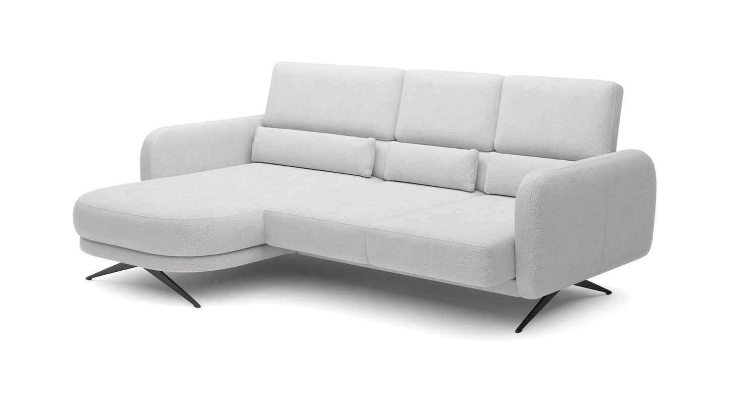 Dīvānu ALLURE 260/177/111 balts