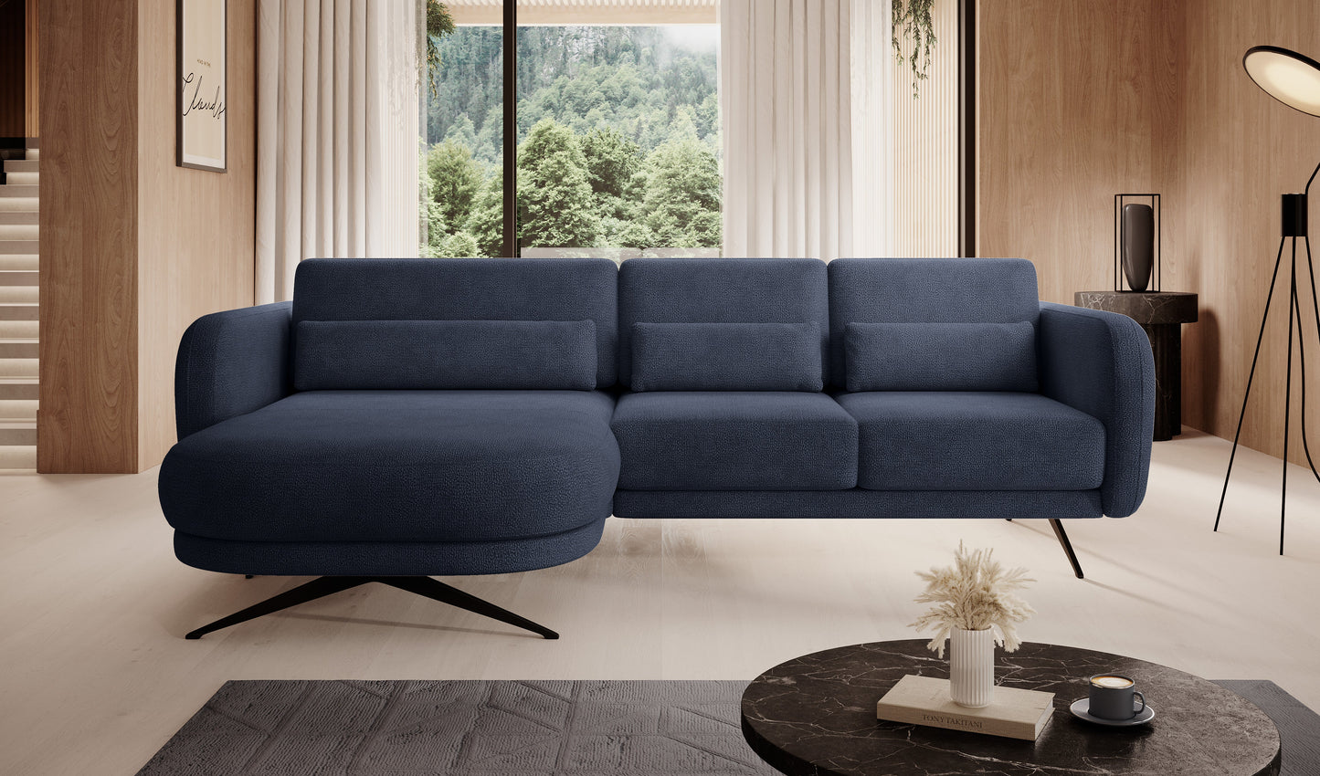 Dīvānu ALLURE 260/177/111 zils